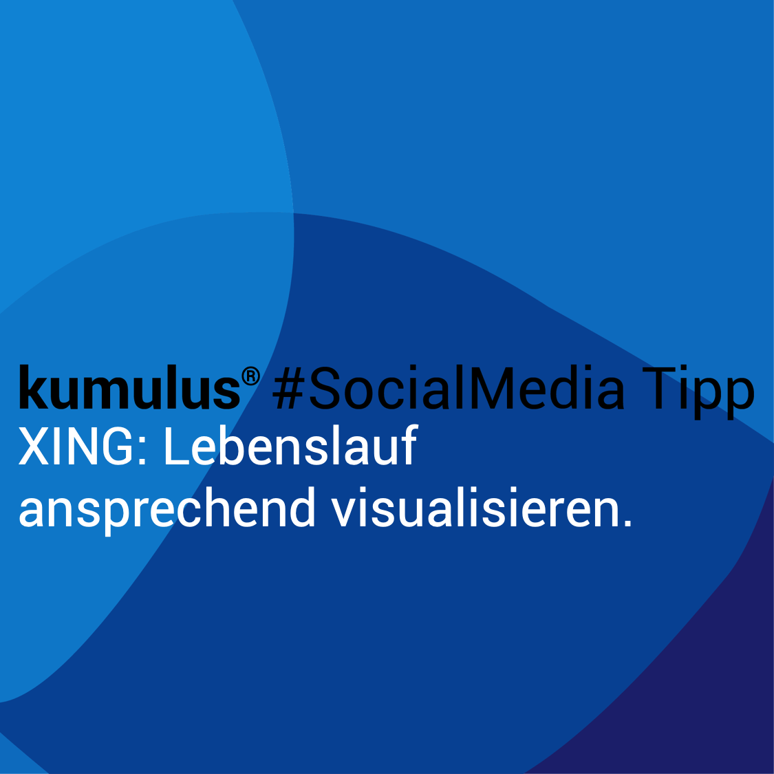 Lebenslauf bei Xing ansprechend visualisieren – kumulus #SocialMedia Tipp