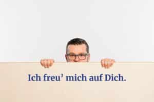 Ich freu' mich auf Dich – alles Liebe, Dein Christoph – Social Media Stratege.